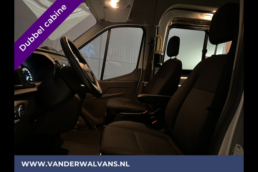 Ford Transit 2.0 TDCI 131pk L3H2 Dubbele Cabine Euro6 Airco | 6-Zits | LED | 2500kg Trekhaak | Cruisecontrol Verwarmde voorruit, Parkeersensoren