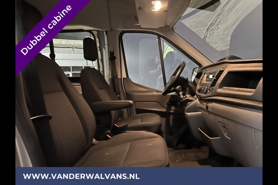 Ford Transit 2.0 TDCI 131pk L3H2 Dubbele Cabine Euro6 Airco | 6-Zits | LED | 2500kg Trekhaak | Cruisecontrol Verwarmde voorruit, Parkeersensoren
