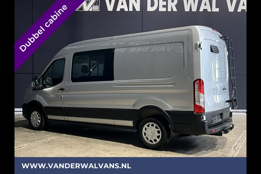 Ford Transit 2.0 TDCI 131pk L3H2 Dubbele Cabine Euro6 Airco | 6-Zits | LED | 2500kg Trekhaak | Cruisecontrol Verwarmde voorruit, Parkeersensoren