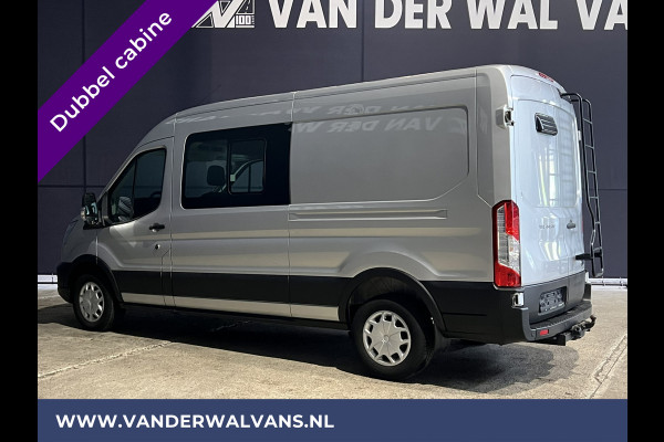 Ford Transit 2.0 TDCI 131pk L3H2 Dubbele Cabine Euro6 Airco | 6-Zits | LED | 2500kg Trekhaak | Cruisecontrol Verwarmde voorruit, Parkeersensoren