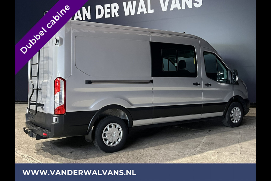 Ford Transit 2.0 TDCI 131pk L3H2 Dubbele Cabine Euro6 Airco | 6-Zits | LED | 2500kg Trekhaak | Cruisecontrol Verwarmde voorruit, Parkeersensoren
