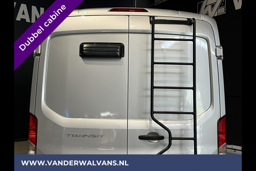 Ford Transit 2.0 TDCI 131pk L3H2 Dubbele Cabine Euro6 Airco | 6-Zits | LED | 2500kg Trekhaak | Cruisecontrol Verwarmde voorruit, Parkeersensoren