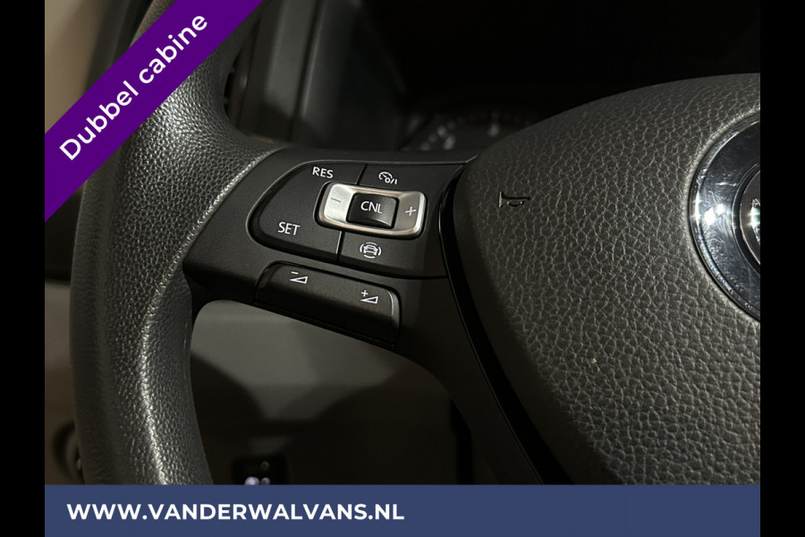 Volkswagen Crafter 2.0 TDI 140 pk Pick up Open laadbak Dubbele Cabine Euro6 Airco | 7-Zits | Navigatie | 2800kg Trekhaak Apple Carplay, Android Auto, Cruisecontrol, Chauffeursstoel