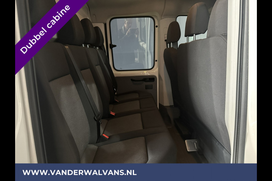 Volkswagen Crafter 2.0 TDI 140 pk Pick up Open laadbak Dubbele Cabine Euro6 Airco | 7-Zits | Navigatie | 2800kg Trekhaak Apple Carplay, Android Auto, Cruisecontrol, Chauffeursstoel
