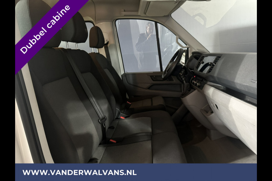 Volkswagen Crafter 2.0 TDI 140 pk Pick up Open laadbak Dubbele Cabine Euro6 Airco | 7-Zits | Navigatie | 2800kg Trekhaak Apple Carplay, Android Auto, Cruisecontrol, Chauffeursstoel