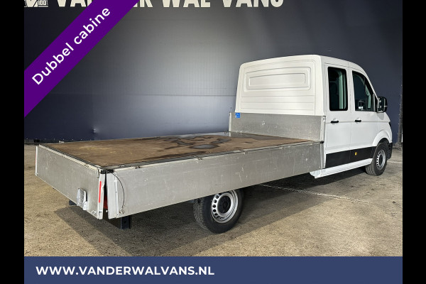 Volkswagen Crafter 2.0 TDI 140 pk Pick up Open laadbak Dubbele Cabine Euro6 Airco | 7-Zits | Navigatie | 2800kg Trekhaak Apple Carplay, Android Auto, Cruisecontrol, Chauffeursstoel