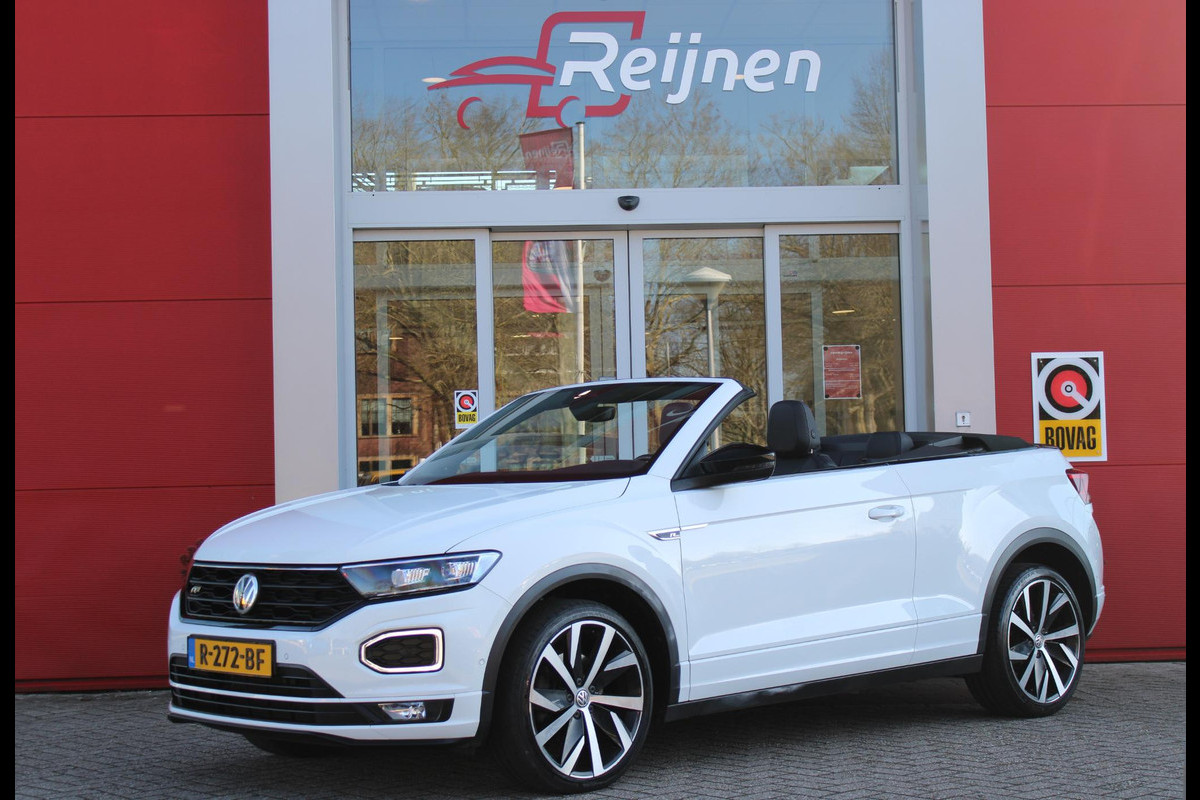 Volkswagen T-Roc Cabrio 1.5 TSI 150PK AUTOMAAT R-LINE | VIRTUAL COCKPIT | STOEL/STUUR VERWARMING | 19" LICHTMETALEN VELGEN | FULL LED KOPLAMPEN | DODEHOEK DETECTIE | ADAPTIVE CRUISE CONTROL | KEYLESS ENTRY/START | PARKEERSENSOREN VOOR EN ACHTER | ACHTERUITRIJ CAMERA | LEDEREN BEKLEDING | DAB+ RADIO | NAVIGATIE | APPLE CARPLAY/ANDROID AUTO | Volkswagen T-Roc Cabrio 1.5 TSI 150PK AUTOMAAT R-LINE | VIRTUAL COCKPIT | STOEL/STUUR VERWARMING | 19" LICHTMETALEN VELGEN | FULL LED KOPLAMPEN | DODEHOEK DETECTIE | ADAPTIVE CRUISE CONTROL | KEYLESS ENTRY/START | PARKEERSENSOREN VOOR EN ACHTER | ACHTERUITRIJ CAMERA | LEDEREN BEKLEDING | DAB+ RADIO | NAVIGATIE | APPLE CARPLAY/ANDROID AUTO |