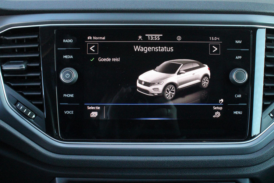 Volkswagen T-Roc Cabrio 1.5 TSI 150PK AUTOMAAT R-LINE | VIRTUAL COCKPIT | STOEL/STUUR VERWARMING | 19" LICHTMETALEN VELGEN | FULL LED KOPLAMPEN | DODEHOEK DETECTIE | ADAPTIVE CRUISE CONTROL | KEYLESS ENTRY/START | PARKEERSENSOREN VOOR EN ACHTER | ACHTERUITRIJ CAMERA | LEDEREN BEKLEDING | DAB+ RADIO | NAVIGATIE | APPLE CARPLAY/ANDROID AUTO |