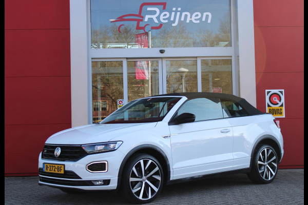 Volkswagen T-Roc Cabrio 1.5 TSI 150PK AUTOMAAT R-LINE | VIRTUAL COCKPIT | STOEL/STUUR VERWARMING | 19" LICHTMETALEN VELGEN | FULL LED KOPLAMPEN | DODEHOEK DETECTIE | ADAPTIVE CRUISE CONTROL | KEYLESS ENTRY/START | PARKEERSENSOREN VOOR EN ACHTER | ACHTERUITRIJ CAMERA | LEDEREN BEKLEDING | DAB+ RADIO | NAVIGATIE | APPLE CARPLAY/ANDROID AUTO |