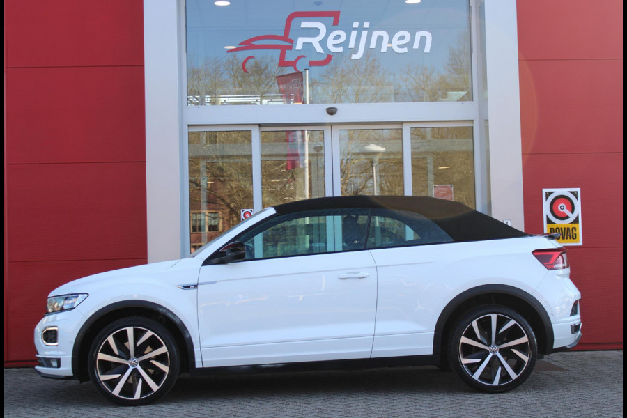 Volkswagen T-Roc Cabrio 1.5 TSI 150PK AUTOMAAT R-LINE | VIRTUAL COCKPIT | STOEL/STUUR VERWARMING | 19" LICHTMETALEN VELGEN | FULL LED KOPLAMPEN | DODEHOEK DETECTIE | ADAPTIVE CRUISE CONTROL | KEYLESS ENTRY/START | PARKEERSENSOREN VOOR EN ACHTER | ACHTERUITRIJ CAMERA | LEDEREN BEKLEDING | DAB+ RADIO | NAVIGATIE | APPLE CARPLAY/ANDROID AUTO |