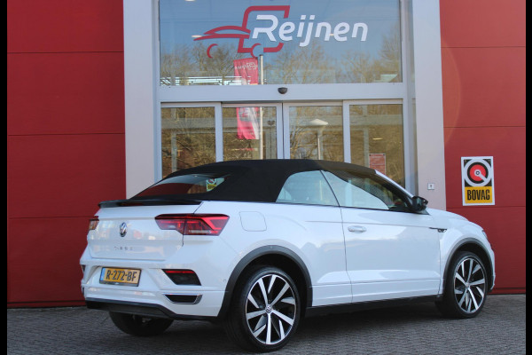 Volkswagen T-Roc Cabrio 1.5 TSI 150PK AUTOMAAT R-LINE | VIRTUAL COCKPIT | STOEL/STUUR VERWARMING | 19" LICHTMETALEN VELGEN | FULL LED KOPLAMPEN | DODEHOEK DETECTIE | ADAPTIVE CRUISE CONTROL | KEYLESS ENTRY/START | PARKEERSENSOREN VOOR EN ACHTER | ACHTERUITRIJ CAMERA | LEDEREN BEKLEDING | DAB+ RADIO | NAVIGATIE | APPLE CARPLAY/ANDROID AUTO |