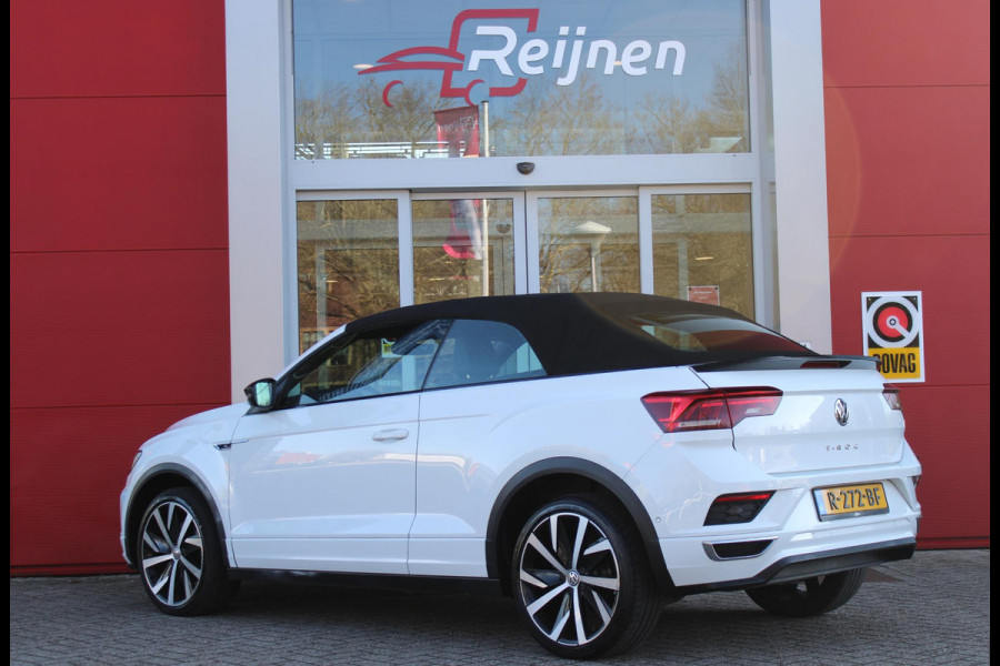 Volkswagen T-Roc Cabrio 1.5 TSI 150PK AUTOMAAT R-LINE | VIRTUAL COCKPIT | STOEL/STUUR VERWARMING | 19" LICHTMETALEN VELGEN | FULL LED KOPLAMPEN | DODEHOEK DETECTIE | ADAPTIVE CRUISE CONTROL | KEYLESS ENTRY/START | PARKEERSENSOREN VOOR EN ACHTER | ACHTERUITRIJ CAMERA | LEDEREN BEKLEDING | DAB+ RADIO | NAVIGATIE | APPLE CARPLAY/ANDROID AUTO |