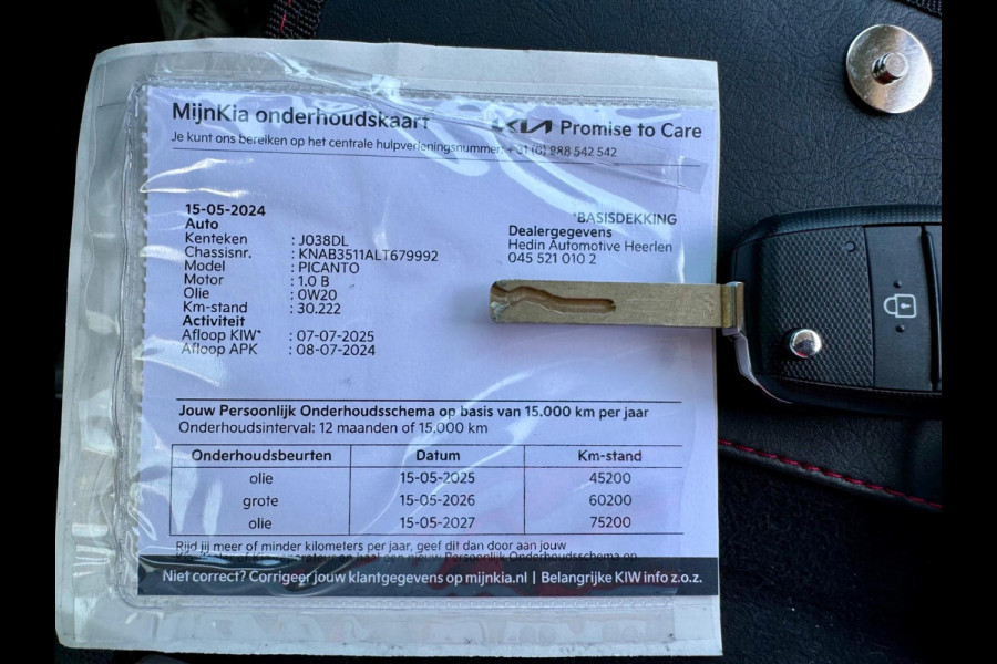 Kia Picanto 1.0 MPi GT-Line Edition, NAP, CarPlay, Camera, Stoelverwarming