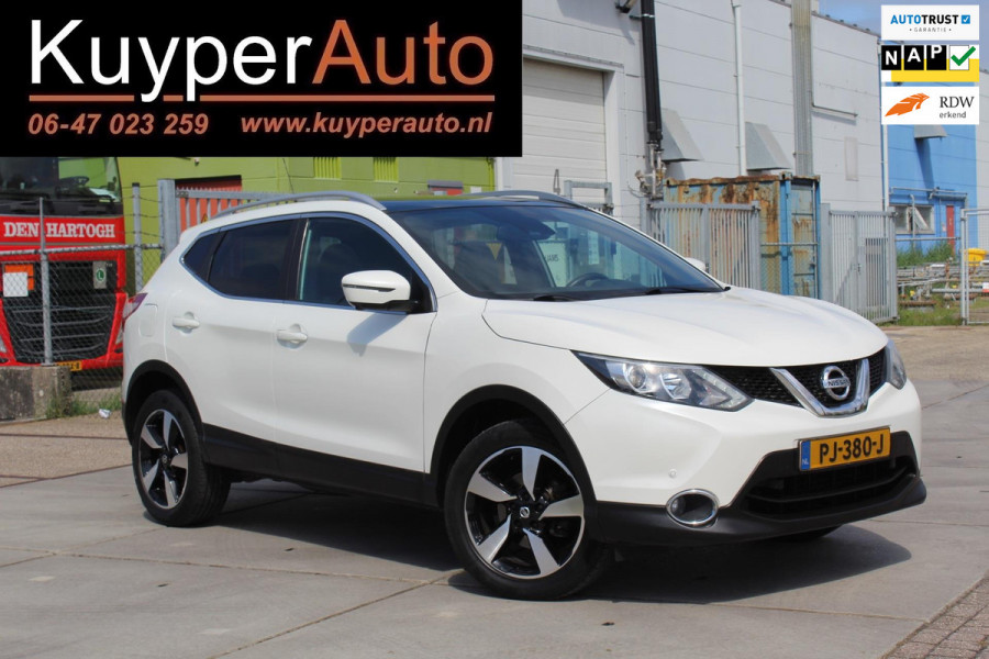 Nissan QASHQAI 1.6 N-Vision 1e eig PANO CAMERA´´S MEDIA NAVI CLIMA ALCANTARA -LEDER TREKHAAK