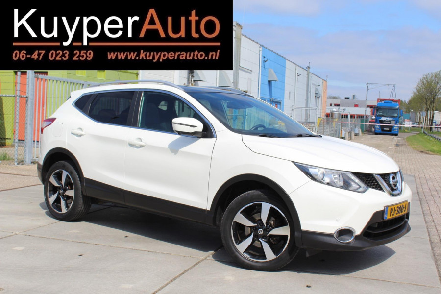 Nissan QASHQAI 1.6 N-Vision 1e eig PANO CAMERA´´S MEDIA NAVI CLIMA ALCANTARA -LEDER TREKHAAK