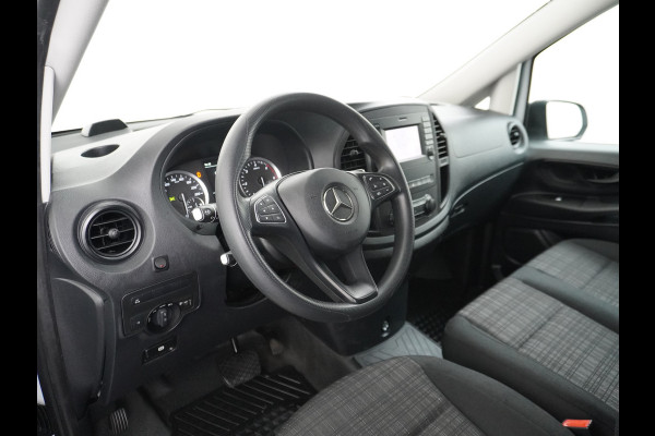 Mercedes-Benz Vito 114CDI AUT D.C Dubbele Cabine Lang 6-Pers. Airco Navi Camera Pdc Bluetooth Cruise Control Regen-Lichtsensor Pdc Betonplex Vloer Schuifdeur Imperiaal Bank voor Comfort 1e Eigenaar Euro 6
