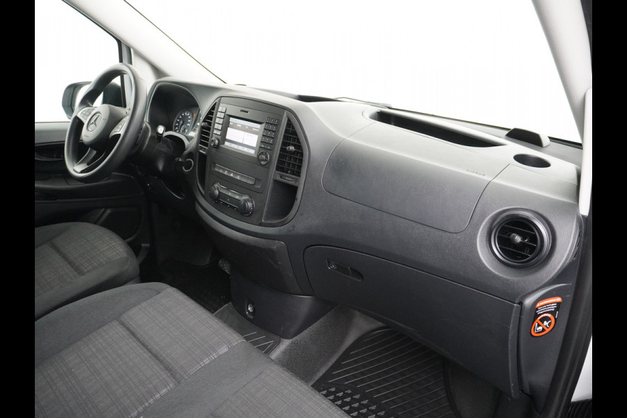 Mercedes-Benz Vito 114CDI AUT D.C Dubbele Cabine Lang 6-Pers. Airco Navi Camera Pdc Bluetooth Cruise Control Regen-Lichtsensor Pdc Betonplex Vloer Schuifdeur Imperiaal Bank voor Comfort 1e Eigenaar Euro 6