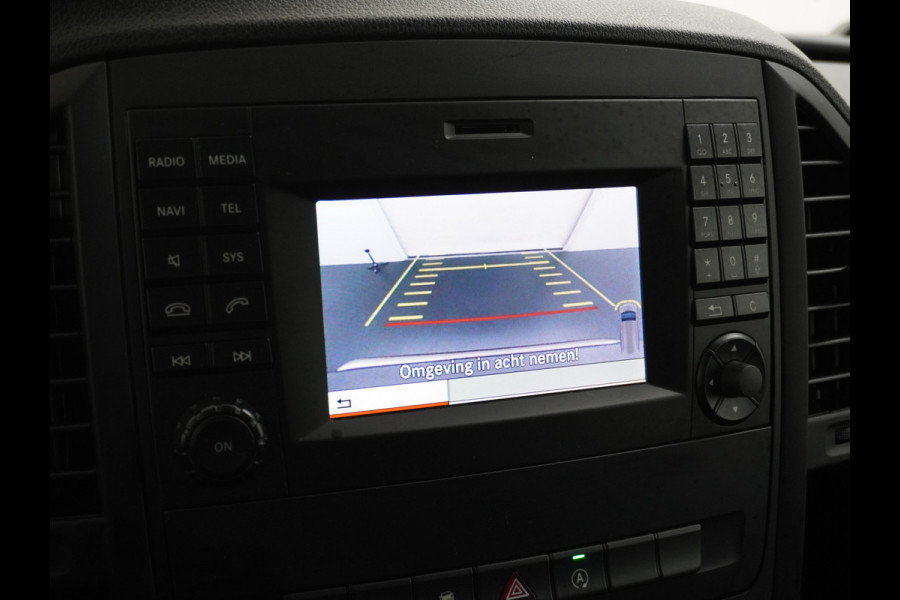 Mercedes-Benz Vito 114CDI AUT D.C Dubbele Cabine Lang 6-Pers. Airco Navi Camera Pdc Bluetooth Cruise Control Regen-Lichtsensor Pdc Betonplex Vloer Schuifdeur Imperiaal Bank voor Comfort 1e Eigenaar Euro 6