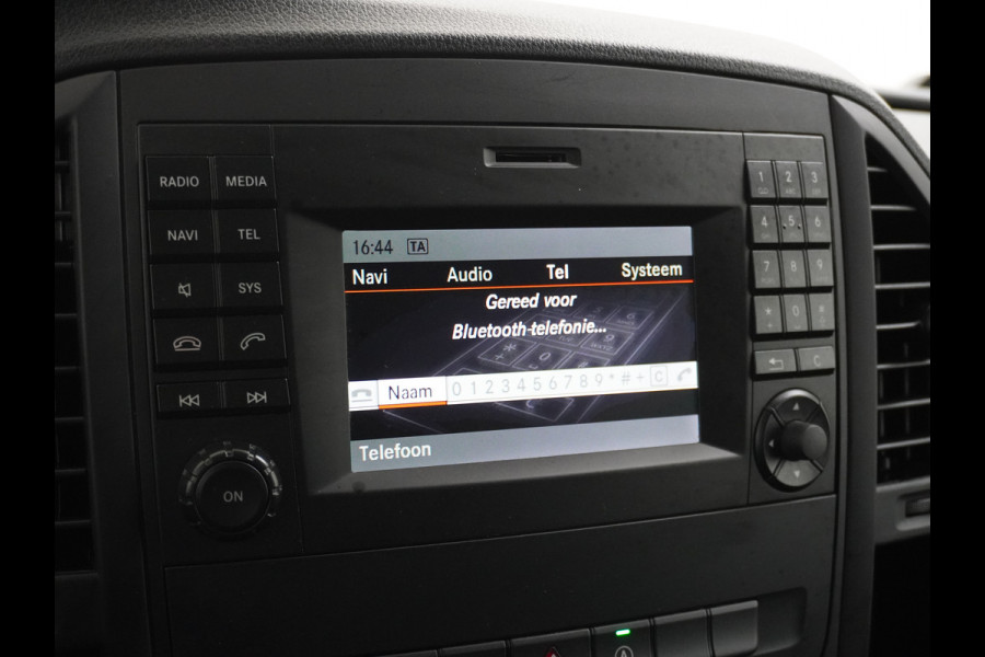 Mercedes-Benz Vito 114CDI AUT D.C Dubbele Cabine Lang 6-Pers. Airco Navi Camera Pdc Bluetooth Cruise Control Regen-Lichtsensor Pdc Betonplex Vloer Schuifdeur Imperiaal Bank voor Comfort 1e Eigenaar Euro 6