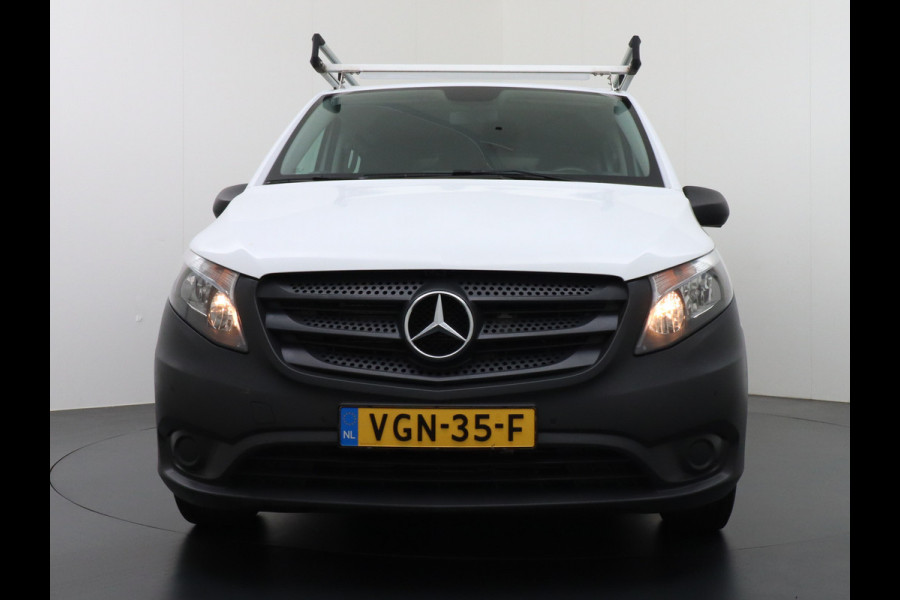 Mercedes-Benz Vito 114CDI AUT D.C Dubbele Cabine Lang 6-Pers. Airco Navi Camera Pdc Bluetooth Cruise Control Regen-Lichtsensor Pdc Betonplex Vloer Schuifdeur Imperiaal Bank voor Comfort 1e Eigenaar Euro 6