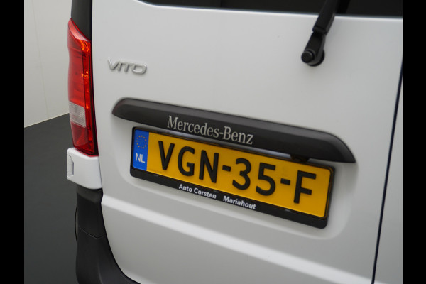 Mercedes-Benz Vito 114CDI AUT D.C Dubbele Cabine Lang 6-Pers. Airco Navi Camera Pdc Bluetooth Cruise Control Regen-Lichtsensor Pdc Betonplex Vloer Schuifdeur Imperiaal Bank voor Comfort 1e Eigenaar Euro 6