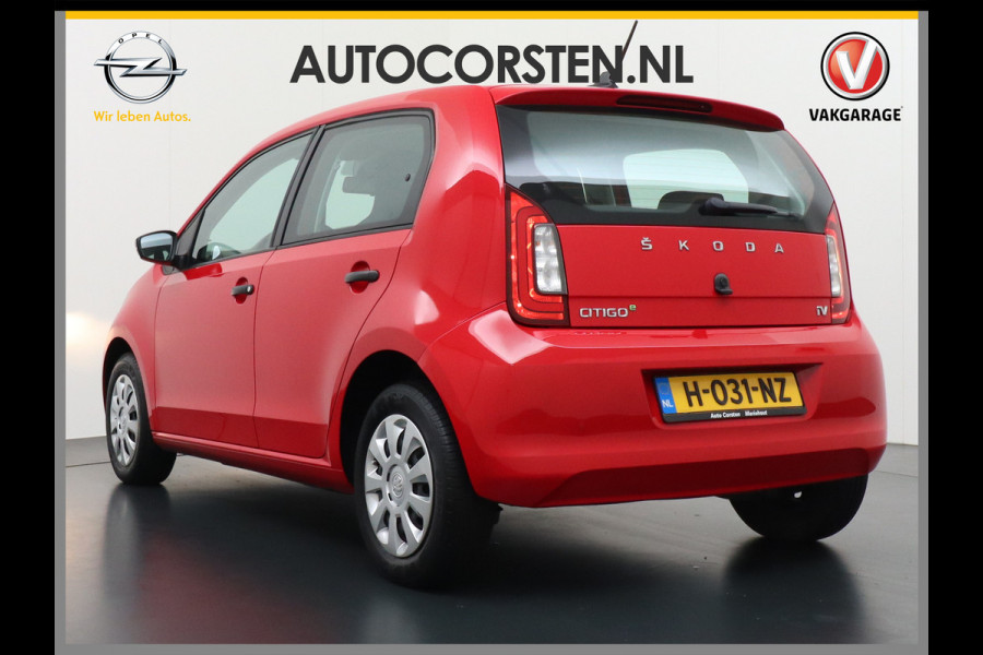 Škoda Citigo e-iV EV 36kWh Climate Control Bluetooth Verkeersborddetectie Led Esp Smartphone integratie Rijstrooksensor Verkeersbord detectie Ambition Grote Accu! Garantie op de accu tot 19-03-2028/160.000km. 1.235kg licht!