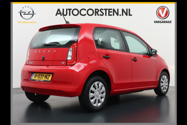 Škoda Citigo e-iV EV 36kWh Climate Control Bluetooth Verkeersborddetectie Led Esp Smartphone integratie Rijstrooksensor Verkeersbord detectie Ambition Grote Accu! Garantie op de accu tot 19-03-2028/160.000km. 1.235kg licht!