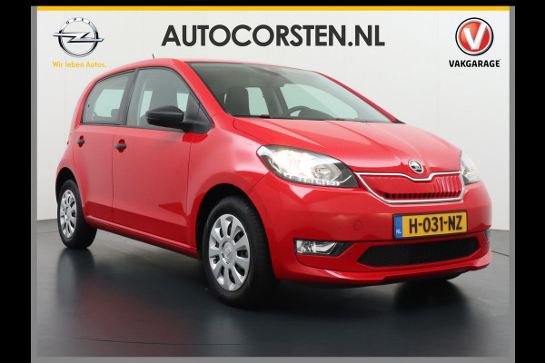 Škoda Citigo e-iV EV 36kWh Climate Control Bluetooth Verkeersborddetectie Led Esp Smartphone integratie Rijstrooksensor Verkeersbord detectie Ambition Grote Accu! Garantie op de accu tot 19-03-2028/160.000km. 1.235kg licht!