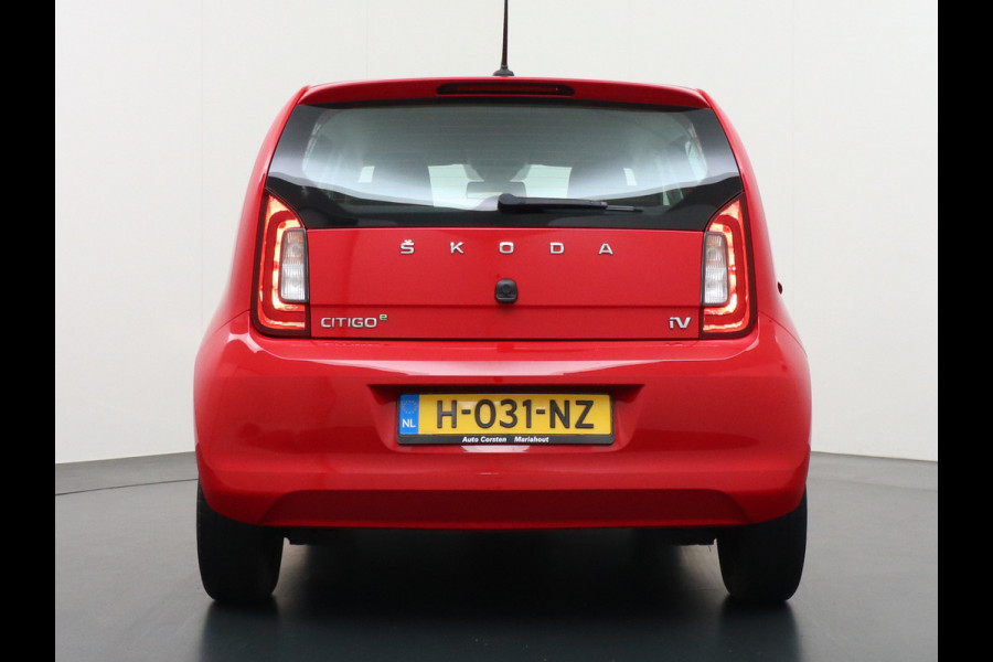 Škoda Citigo e-iV EV 36kWh Climate Control Bluetooth Verkeersborddetectie Led Esp Smartphone integratie Rijstrooksensor Verkeersbord detectie Ambition Grote Accu! Garantie op de accu tot 19-03-2028/160.000km. 1.235kg licht!
