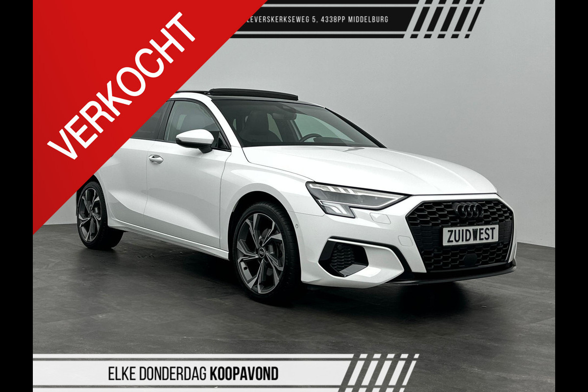 Audi A3 Sportback 40 TFSI e S-Line Pano Sfeer ACC Camera Audi A3 Sportback 40 TFSI e S-Line Pano Sfeer ACC Camera