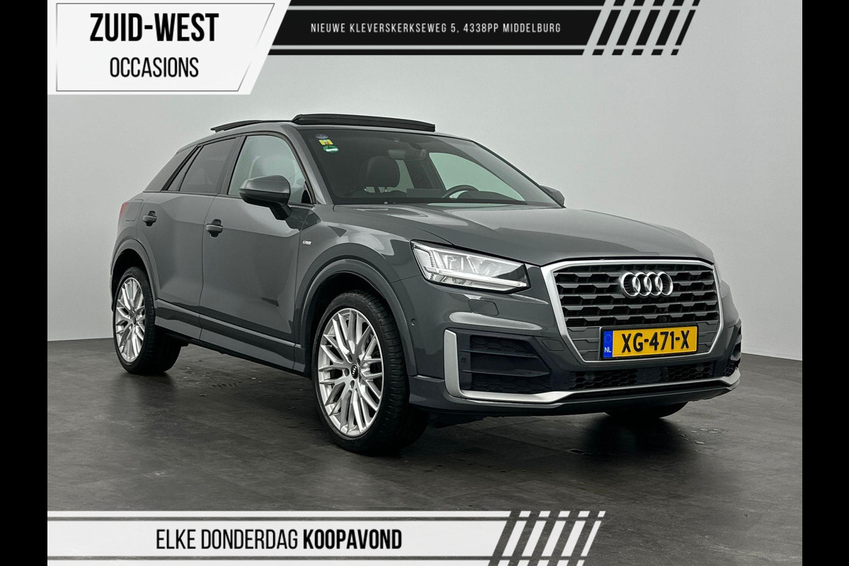Audi Q2 1.4 TFSI CoD Launch Edition S-line Automaat Leder Panorama dak Stoelverwarming Led PDC Audi Q2 1.4 TFSI CoD Launch Edition S-line Automaat Leder Panorama dak Stoelverwarming Led PDC