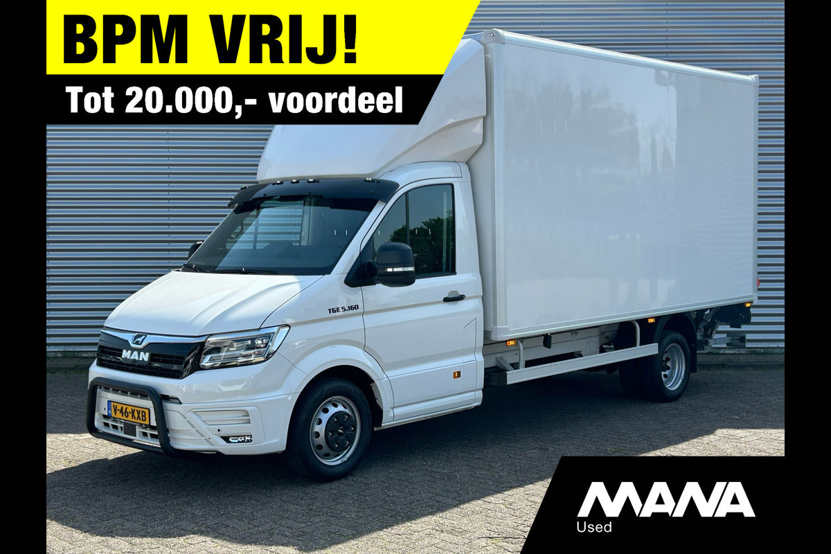 MAN TGE 3.160 Bakwagen Laadklep Nieuw BPM VRIJ Dhollandia Trekhaak Leer MAN TGE 3.160 Bakwagen Laadklep Nieuw BPM VRIJ Dhollandia Trekhaak Leer