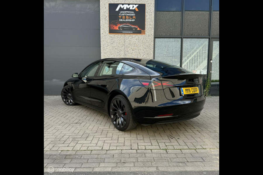 Tesla Model 3 Performance ZWART MiC X-TREME ACHTERLICHT