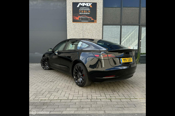 Tesla Model 3 Performance ZWART MiC X-TREME ACHTERLICHT