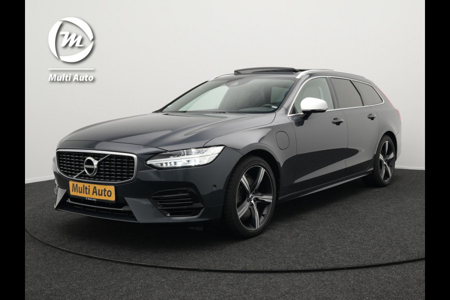 Volvo V90 T8 AWD R-Design Plug In Hybrid 394pk PHEV | Panodak | Adaptive Cruise | Harman Kardon | Alcantara Sportstoelen | Parkassist | Apple Carplay | 19"L.M | Pilot Assist |