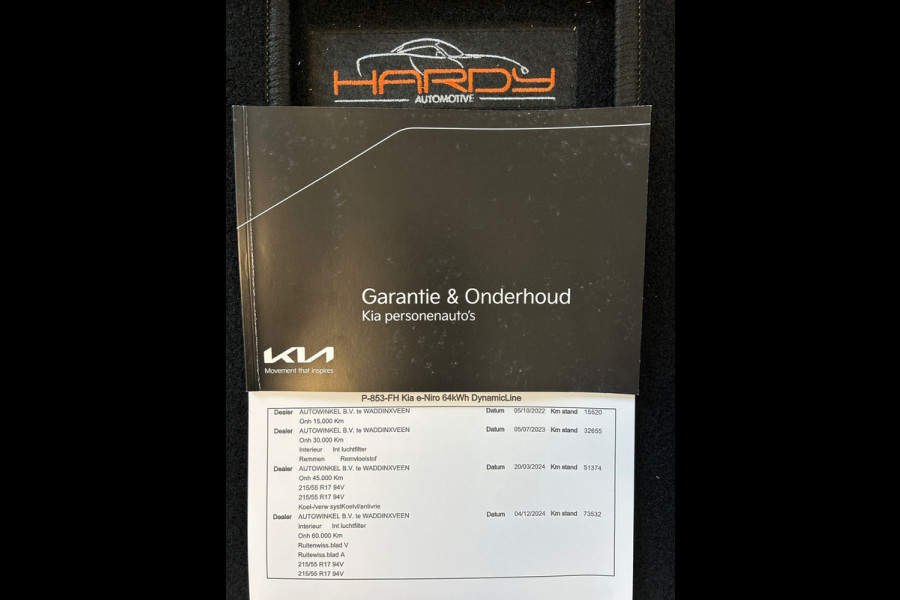 Kia e-Niro DynamicLine 64 kWh 100% SOH 3-Fase Dealer Onderhouden 1e Eigenaar Rijklaarprijs!