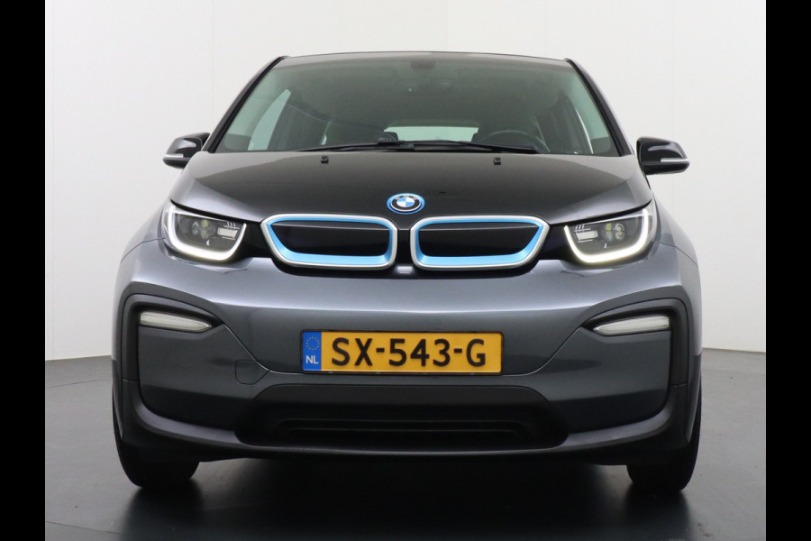 BMW i3 AUT.170pk Panodak Warmtepomp Keyless Navi-Pro MultiMedia WiFi-vb. Led 19"StoelverwarmdRegensensor DAB Cruise Control 94Ah 33kWh  Comfort Pack Advance € 46.000 nieuw! Nieuwe model (2018)