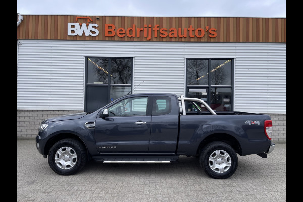 Ford Ranger 2.2 TDCi 160pk automaat 4x4 Limited Supercab / rijklaar € 22.950 ex btw / lease vanaf € 446 / airco / cruise / navi / leer / trekhaak 3500 kg !