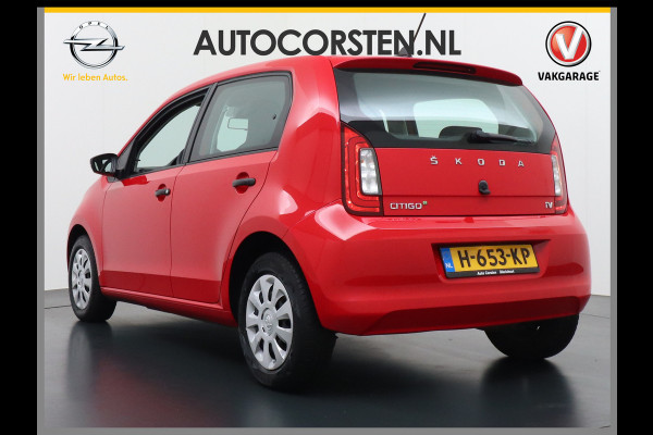Škoda Citigo e-iV EV 36kWh Climate Control Cruise Control Bluetooth Verkeersborddetectie Led Esp Smartphone integratie Rijstrooksensor Verkeersbord detectie Ambition Grote Accu! Garantie op de accu tot 27-02-2028/160.000km. 1.235kg licht!