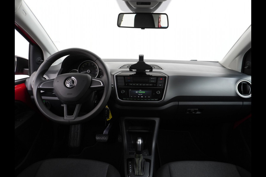 Škoda Citigo e-iV EV 36kWh Climate Control Cruise Control Bluetooth Verkeersborddetectie Led Esp Smartphone integratie Rijstrooksensor Verkeersbord detectie Ambition Grote Accu! Garantie op de accu tot 27-02-2028/160.000km. 1.235kg licht!