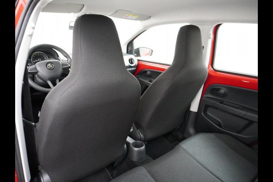Škoda Citigo e-iV EV 36kWh Climate Control Cruise Control Bluetooth Verkeersborddetectie Led Esp Smartphone integratie Rijstrooksensor Verkeersbord detectie Ambition Grote Accu! Garantie op de accu tot 27-02-2028/160.000km. 1.235kg licht!
