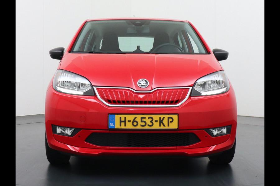 Škoda Citigo e-iV EV 36kWh Climate Control Cruise Control Bluetooth Verkeersborddetectie Led Esp Smartphone integratie Rijstrooksensor Verkeersbord detectie Ambition Grote Accu! Garantie op de accu tot 27-02-2028/160.000km. 1.235kg licht!