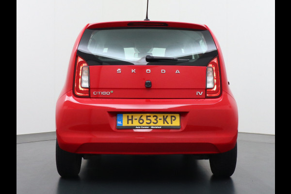 Škoda Citigo e-iV EV 36kWh Climate Control Cruise Control Bluetooth Verkeersborddetectie Led Esp Smartphone integratie Rijstrooksensor Verkeersbord detectie Ambition Grote Accu! Garantie op de accu tot 27-02-2028/160.000km. 1.235kg licht!
