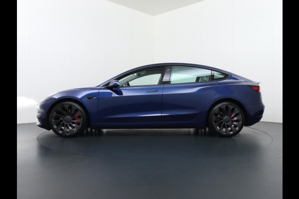 Tesla Model 3 Performance AWD 75 kWh ORIG. NL. NAP KM. | WIT LEDER | AUTOPILOT