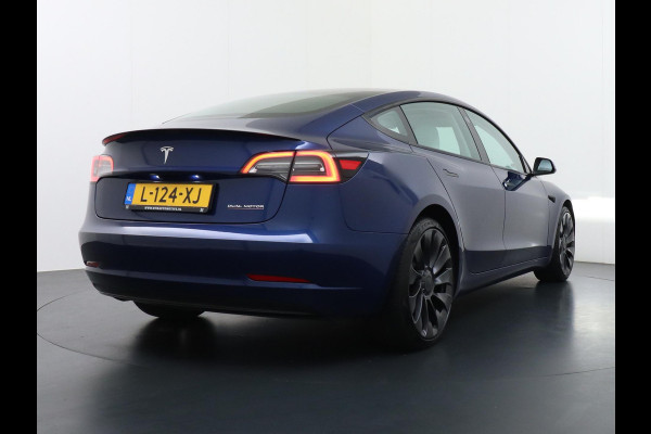 Tesla Model 3 Performance AWD 75 kWh ORIG. NL. NAP KM. | WIT LEDER | AUTOPILOT