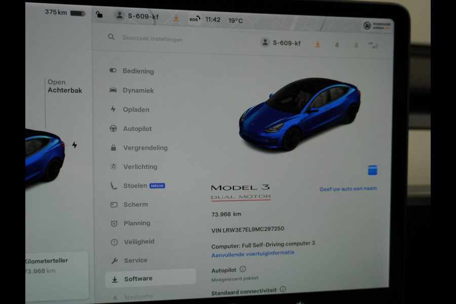 Tesla Model 3 Performance AWD 75 kWh ORIG. NL. NAP KM. | WIT LEDER | AUTOPILOT