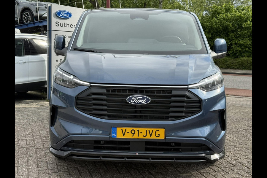 Ford Transit Custom 300 2.0 TDCI L2H1 Limited DC | SCI | 136pk | Dubbele Cabine | Chrome Blue | Trekhaak | Dubbele Schuifdeur | Bijrijdersstoel | Sidesteps | Bumperpakket | Zwarte velgen  | Stoelverwarming | Camera