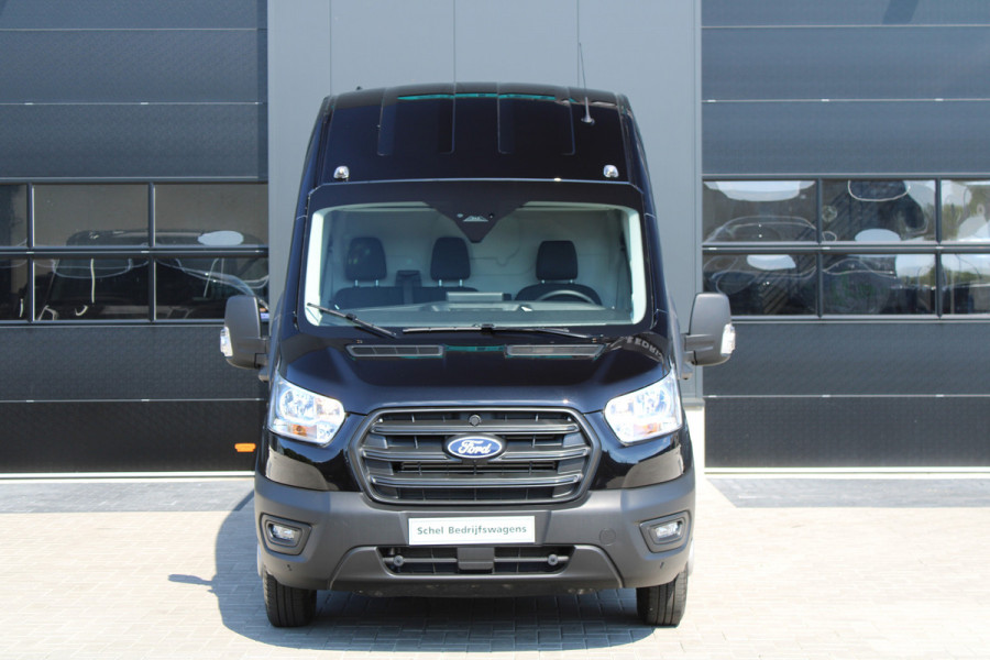 Ford Transit 350 2.0 TDCI L4H3 Trend 165pk - 3500kg trekgewicht - Dubbellucht - 360 Camera - ACC - Trekhaak - Navigatie - Carplay - Rijklaar