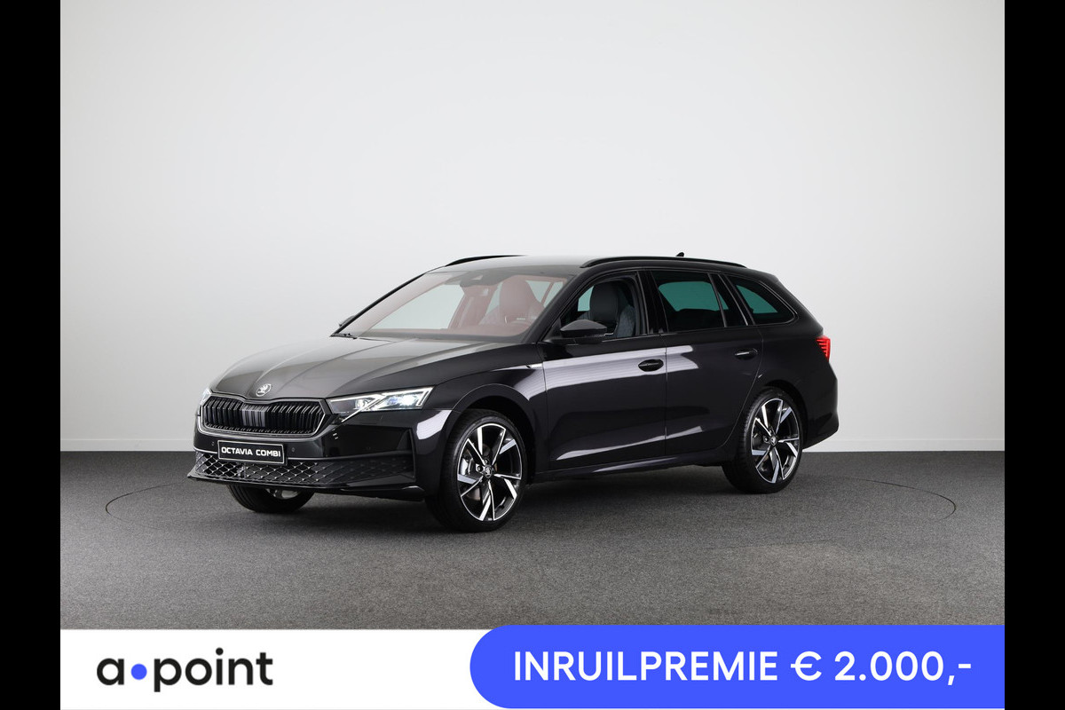 Škoda Octavia Combi Sportline Business m-HEV 1.5 TSI 150 pk 7 versn. DSG | Navigatie pakket | Light & view | Travel assist pakket | Side assist | Winter pakket | 19 inch lichtmetalen velgen Škoda Octavia Combi Sportline Business m-HEV 1.5 TSI 150 pk 7 versn. DSG | Navigatie pakket | Light & view | Travel assist pakket | Side assist | Winter pakket | 19 inch lichtmetalen velgen