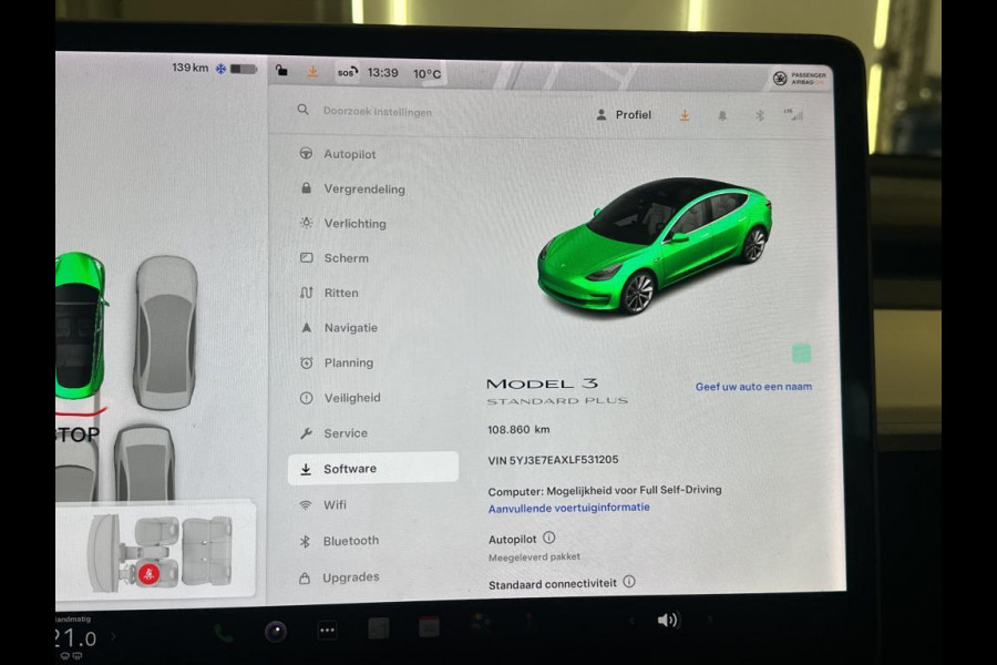 Tesla Model 3 Standard RWD Plus 60 kWh 88% SOH Autopilot 19 inch